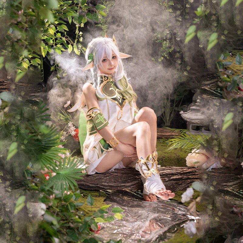 Genshin Impact Nahida Cosplay Costume Lesser Lord Dress