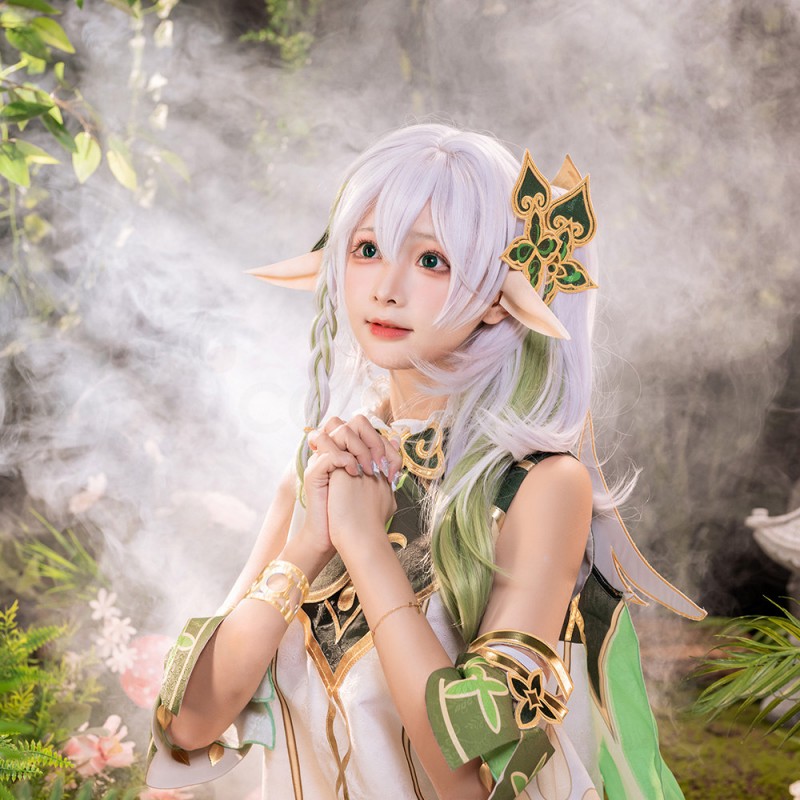 Genshin Impact Nahida Cosplay Costume Lesser Lord Dress