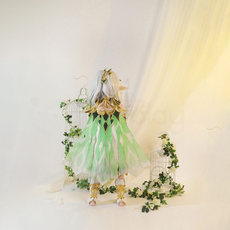 Genshin Impact Nahida Cosplay Costume Lesser Lord Dress