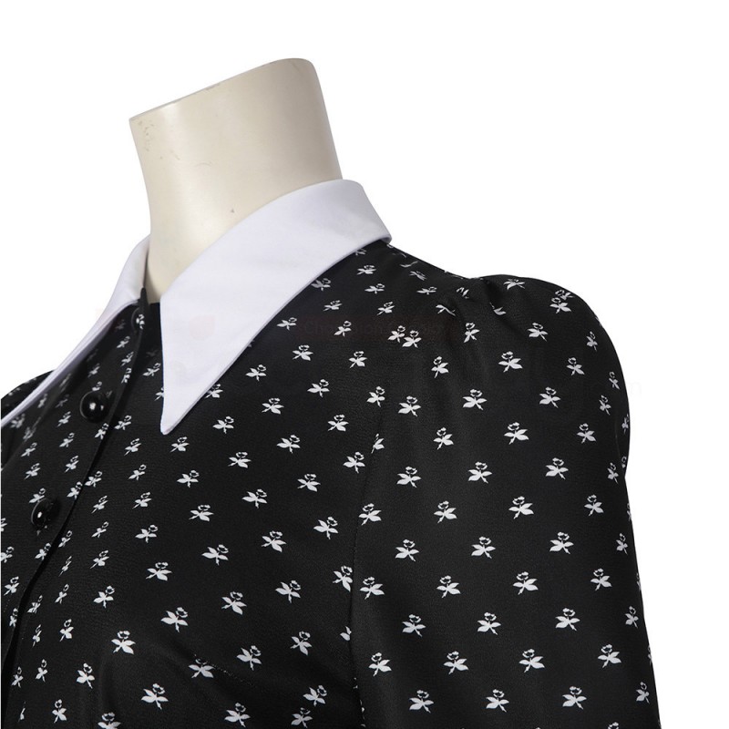 The Addams Family Black Dress Wednesday Addams Cosplay Costume