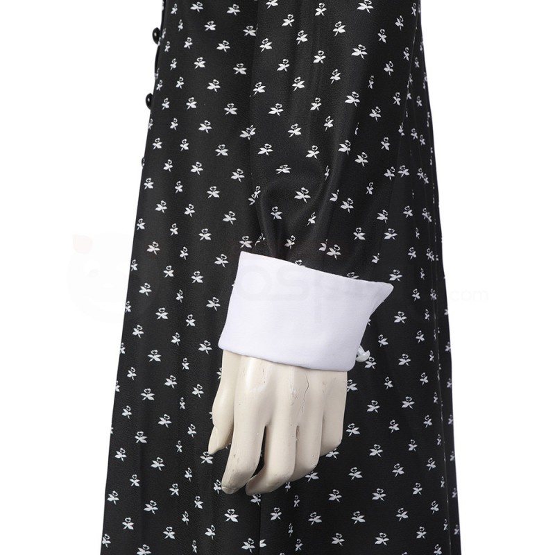 The Addams Family Black Dress Wednesday Addams Cosplay Costume