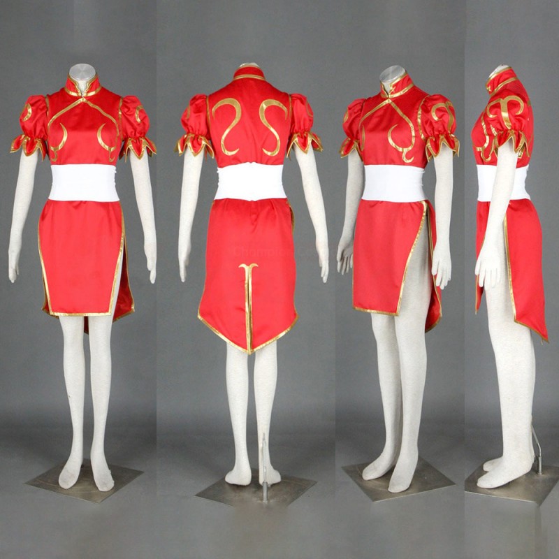 Chun-Li Cosplay Suit Street Fighter Cosplay Costume Four Colors