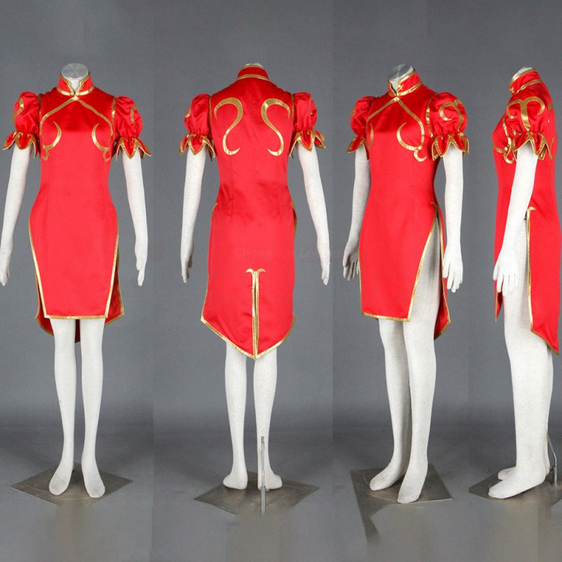 Chun-Li Cosplay Suit Street Fighter Cosplay Costume Four Colors