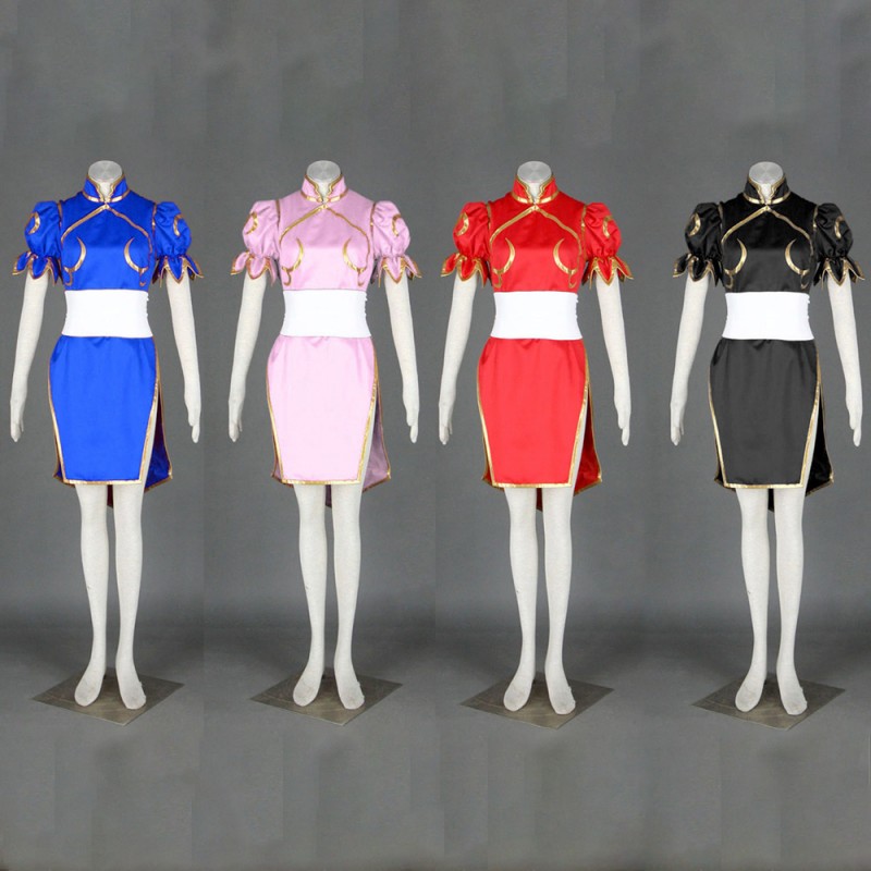 Chun-Li Cosplay Suit Street Fighter Cosplay Costume Four Colors
