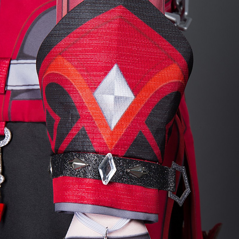 Genshin Impact Diluc Cosplay Costume Red Suit