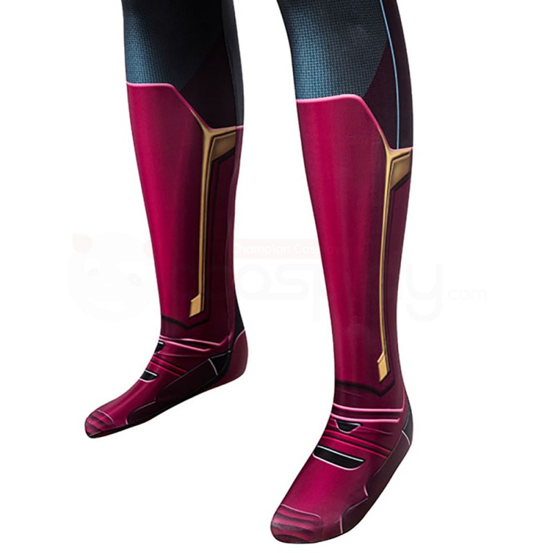 Wanda Vision Jumpsuit Avengers 3 Infinity War Vision Cosplay Costume