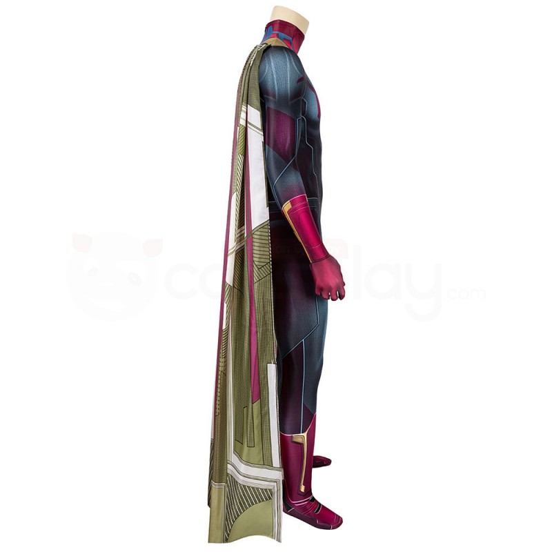 Wanda Vision Jumpsuit Avengers 3 Infinity War Vision Cosplay Costume