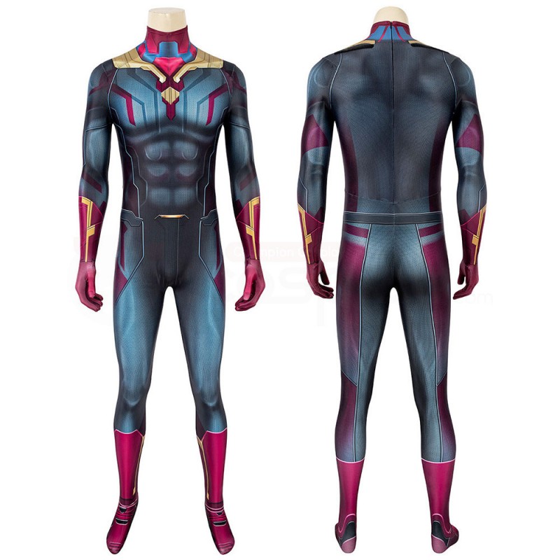 Wanda Vision Jumpsuit Avengers 3 Infinity War Vision Cosplay Costume