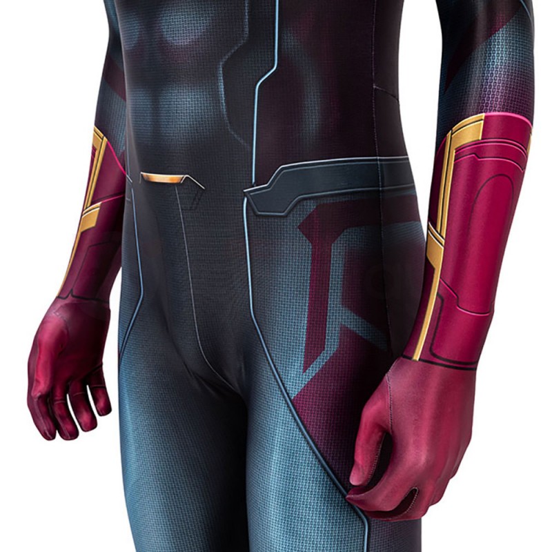 Wanda Vision Jumpsuit Avengers 3 Infinity War Vision Cosplay Costume