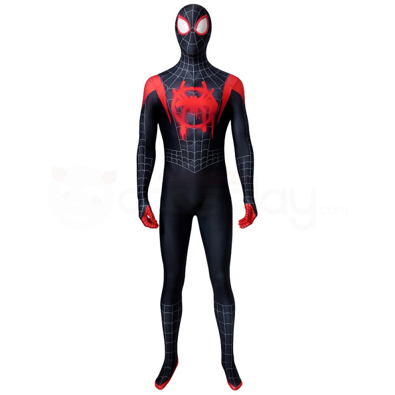 Miles Morales Bodysuit Spiderman Into The Spider-Verse Cosplay Costume