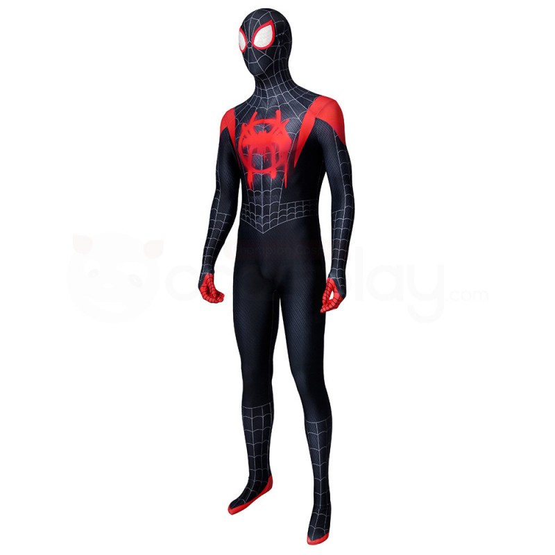 Miles Morales Bodysuit Spiderman Into The Spider-Verse Cosplay Costume