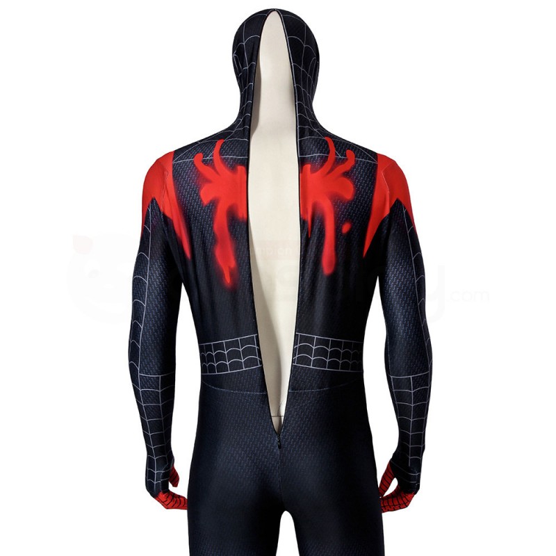 Miles Morales Bodysuit Spiderman Into The Spider-Verse Cosplay Costume