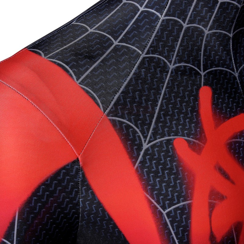 Miles Morales Bodysuit Spiderman Into The Spider-Verse Cosplay Costume