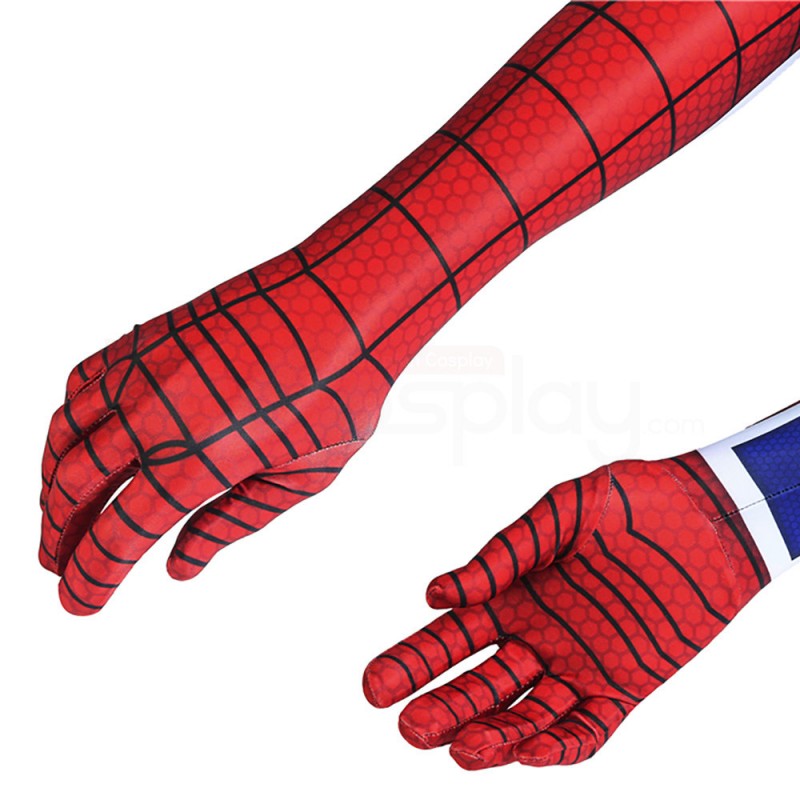 Spiderman Punk-Rock Jumpsuit The Spider-Punk Suit Hobart Brown Cosplay Costume
