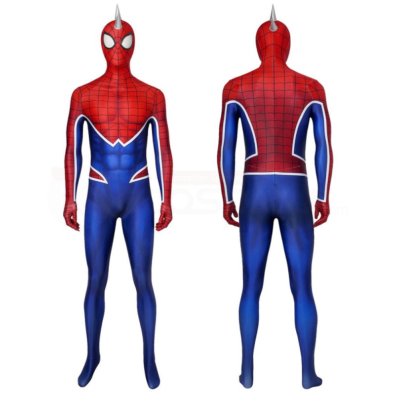 Spiderman Punk-Rock Jumpsuit The Spider-Punk Suit Hobart Brown Cosplay Costume