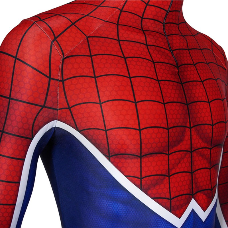 Spiderman Punk-Rock Jumpsuit The Spider-Punk Suit Hobart Brown Cosplay Costume