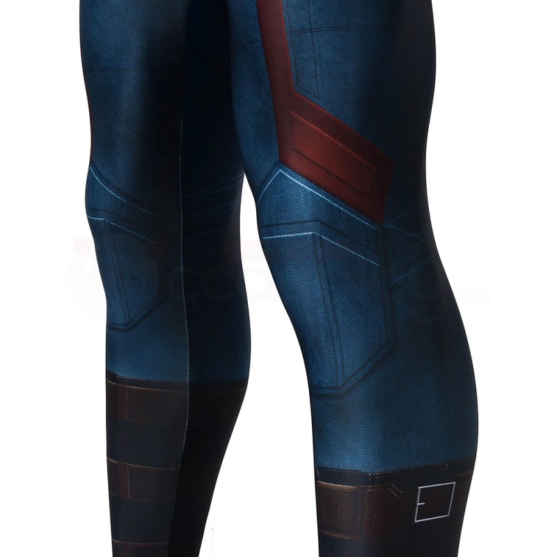 Captain America Jumpsuit Avengers Infinity War Steve Rogers Cosplay Costume
