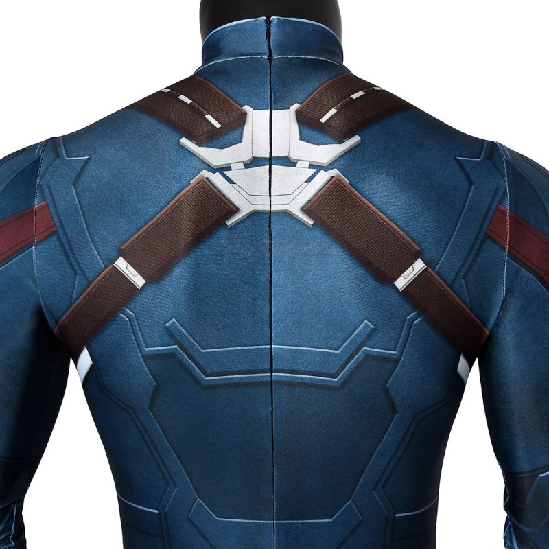 Captain America Jumpsuit Avengers Infinity War Steve Rogers Cosplay Costume