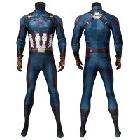 Captain America Jumpsuit Avengers Infinity War Steve Rogers Cosplay Costume