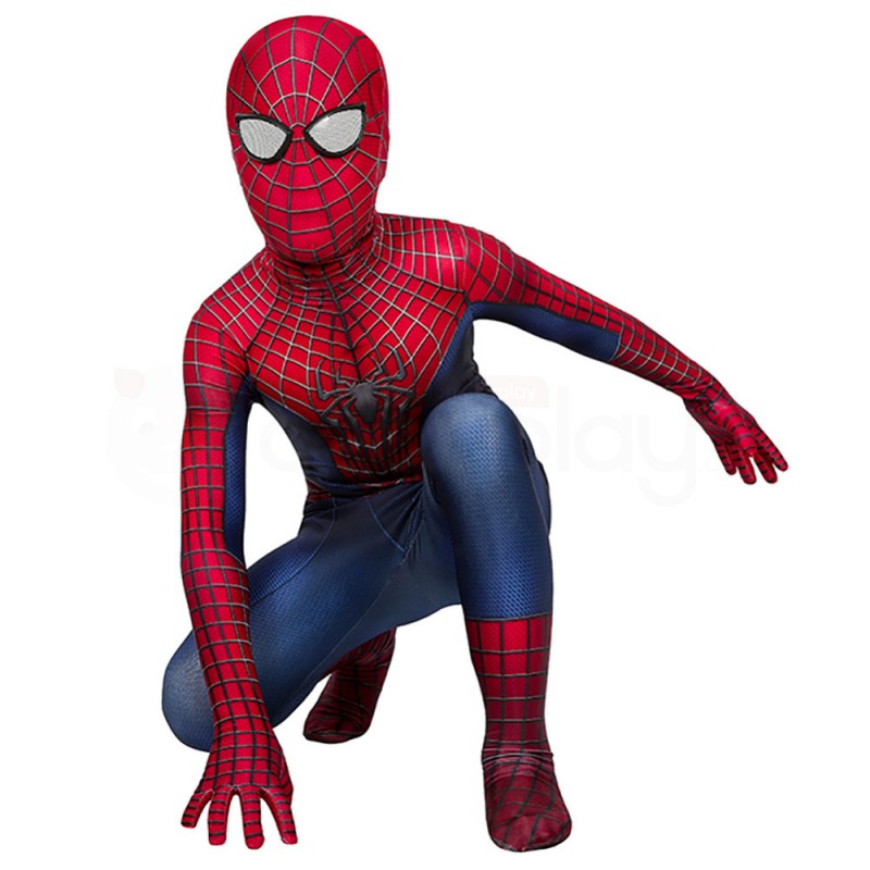 The Amazing Spider-Man Zentai 3D Jumpsuit Kids Peter Parker Cosplay Costume