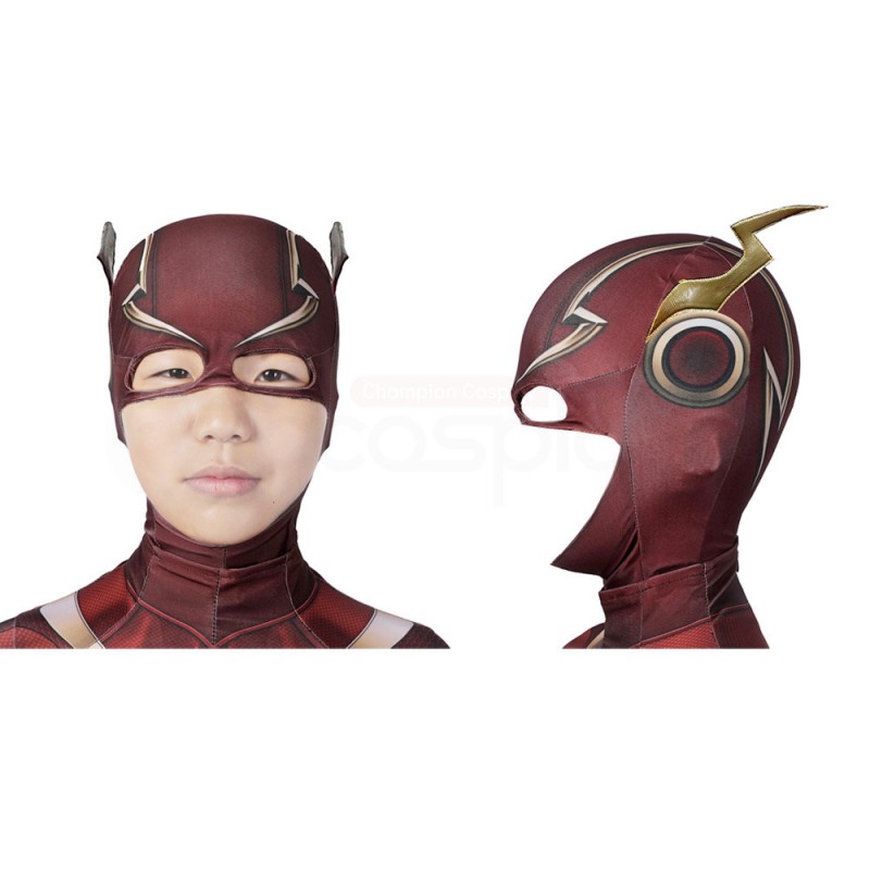 Barry Allen Red Jumpsuit Cosplay Costume for Children
