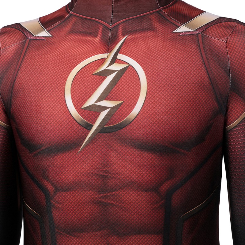 Barry Allen Red Jumpsuit Cosplay Costume for Children