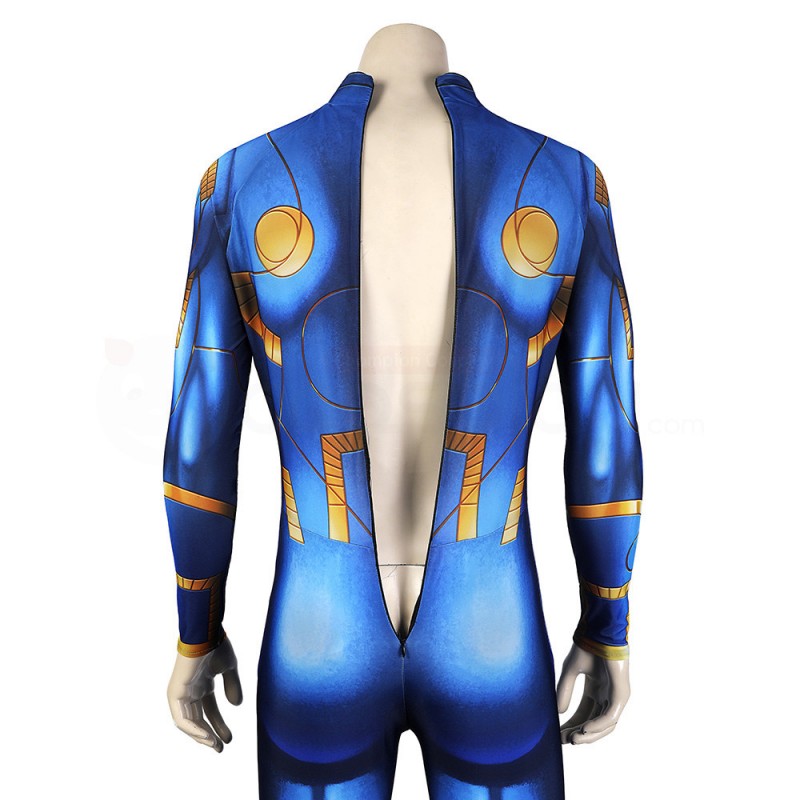 Eternal Ikaris Blue Uniform Bodysuit Ikaris Cosplay Costume