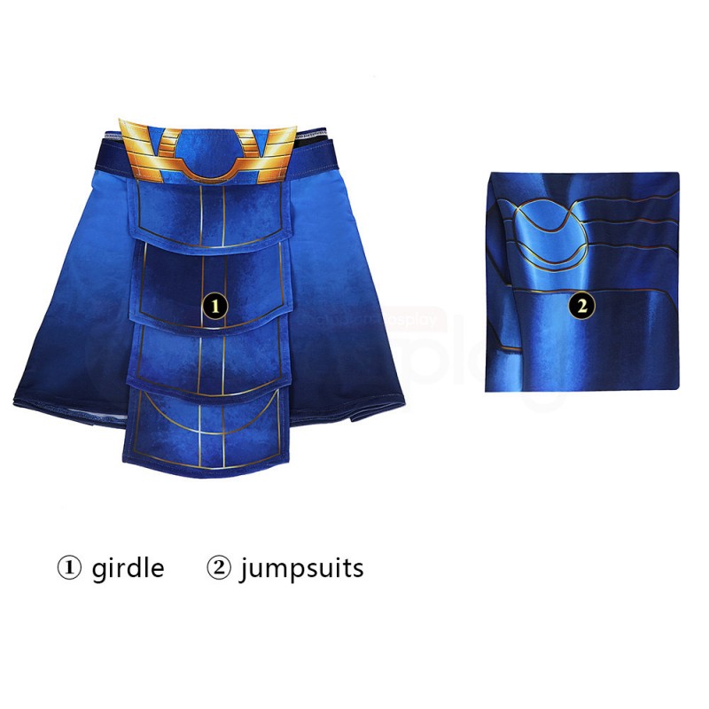 Eternal Ikaris Blue Uniform Bodysuit Ikaris Cosplay Costume