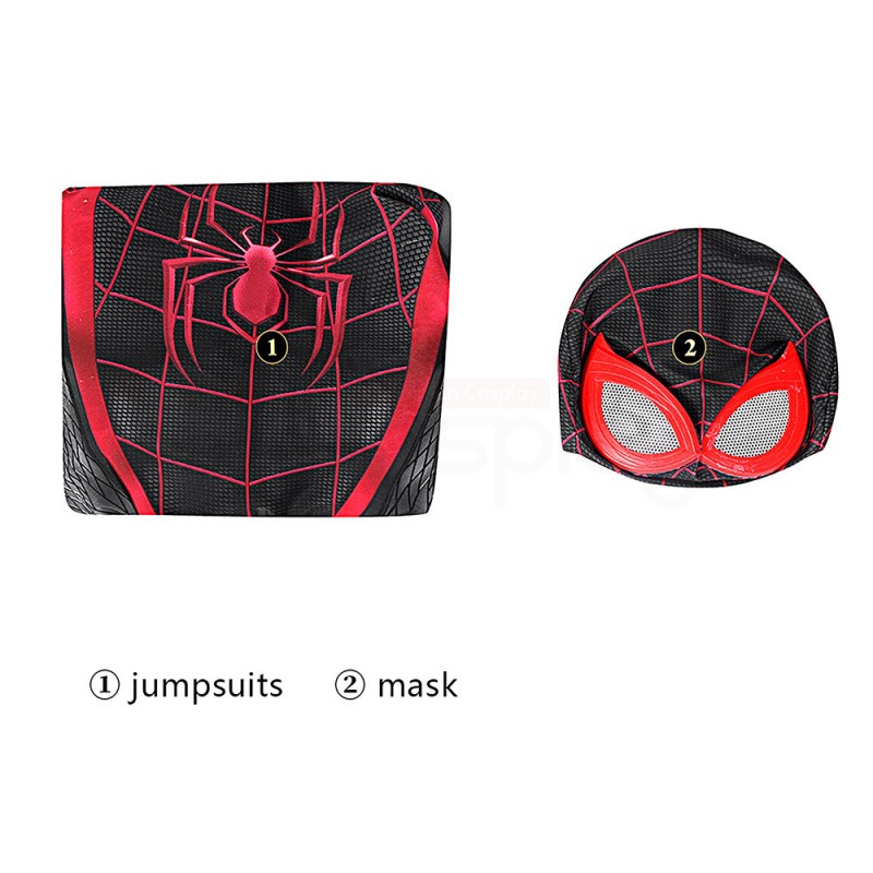 Spiderman Miles Morales Jumpsuit Spider-Man 2 PS5 Cosplay Costume
