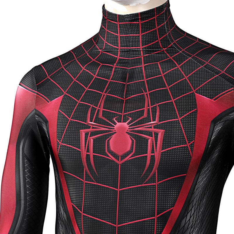 Spiderman Miles Morales Jumpsuit Spider-Man 2 PS5 Cosplay Costume