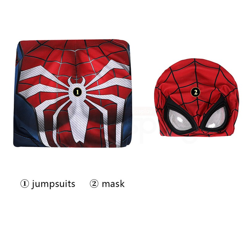 Spiderman PS5 Peter Parker Jumpsuit Spider-Man 2 Cosplay Costume
