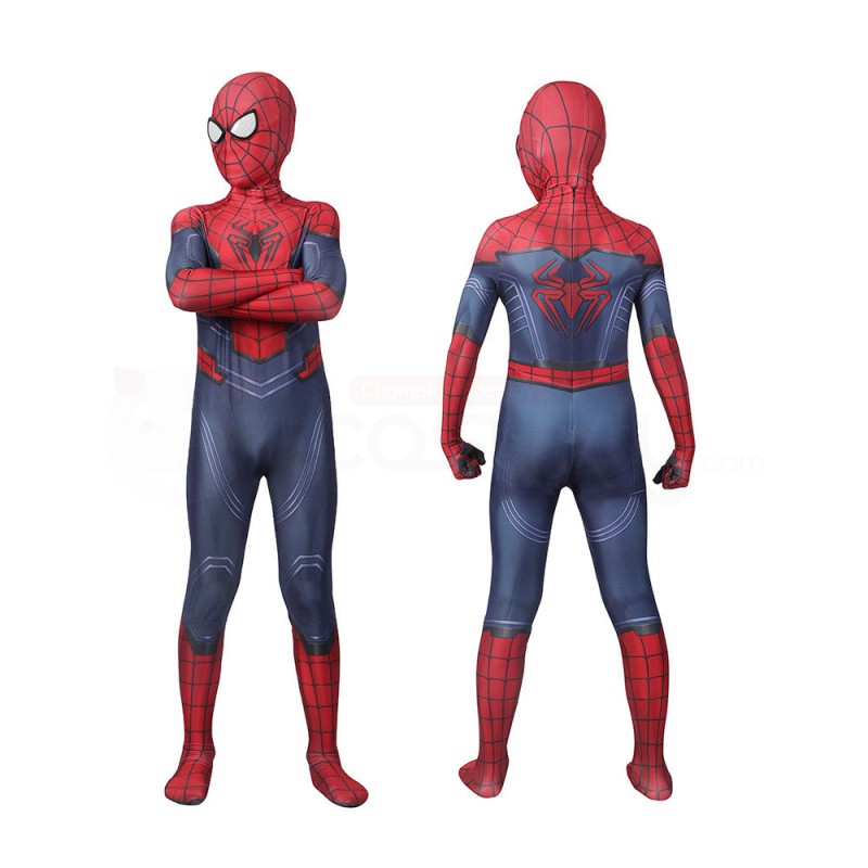 Kids Spiderman Peter Parker Suit Avengers Spider-Man Cosplay Costume