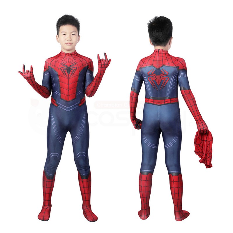 Kids Spiderman Peter Parker Suit Avengers Spider-Man Cosplay Costume