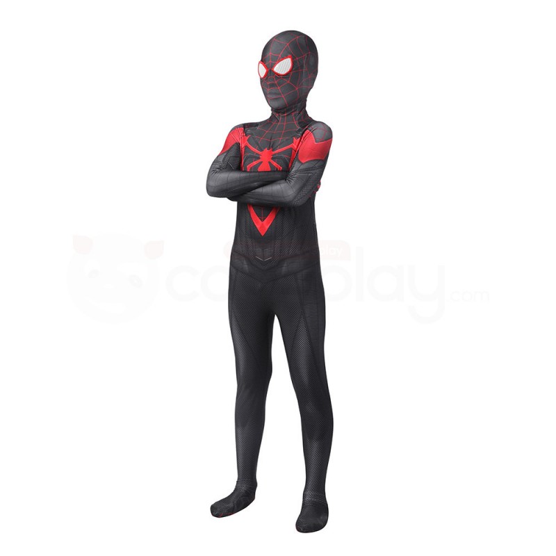 Spider-Man Miles Morales PS5 Cosplay Costume Spiderman Suit for Kids