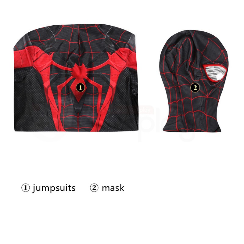Spider-Man Miles Morales PS5 Cosplay Costume Spiderman Suit for Kids