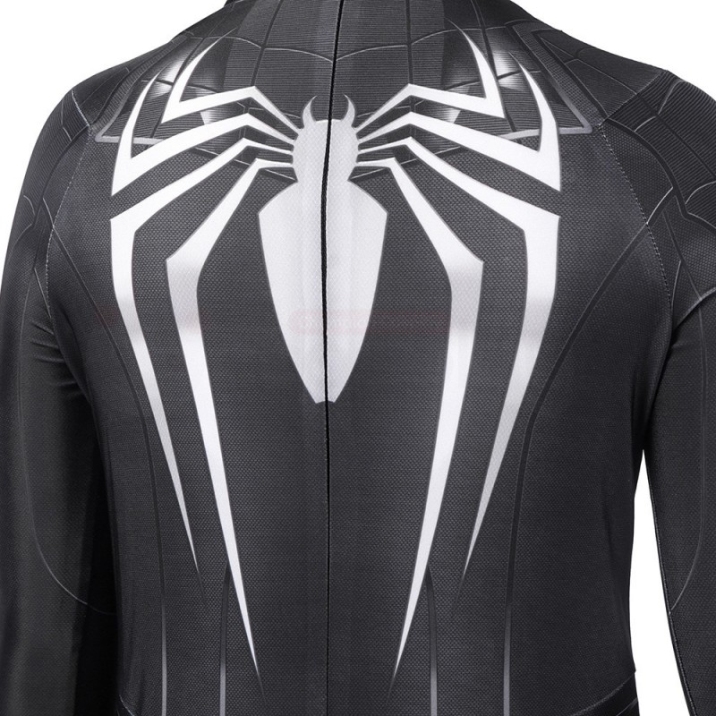 Kids Spiderman Miles Morales Suit Spider Man Venom Black Cosplay Costume