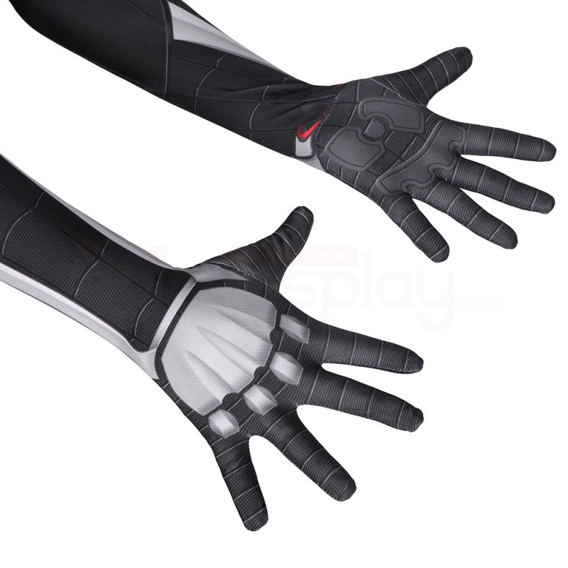 Kids Spiderman Miles Morales Suit Spider Man Venom Black Cosplay Costume