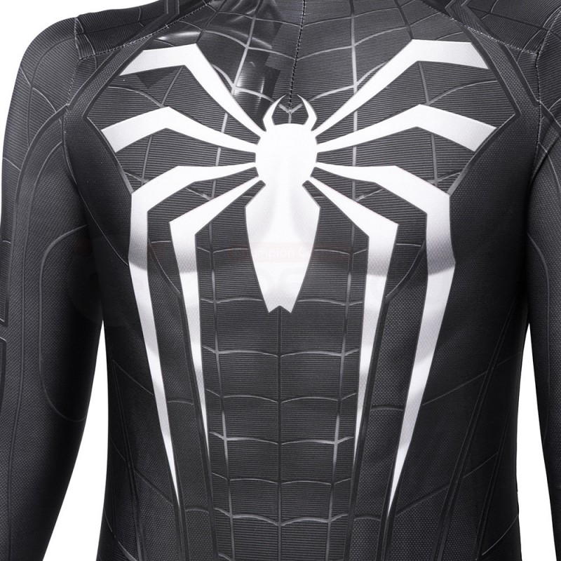 Kids Spiderman Miles Morales Suit Spider Man Venom Black Cosplay Costume