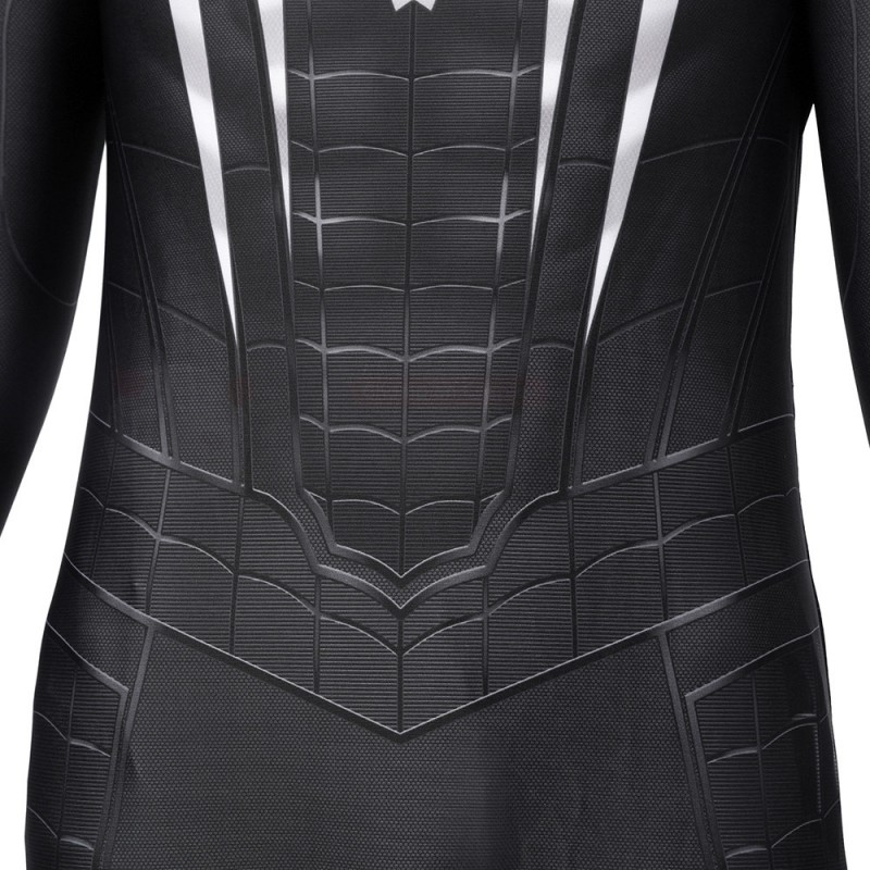 Kids Spiderman Miles Morales Suit Spider Man Venom Black Cosplay Costume