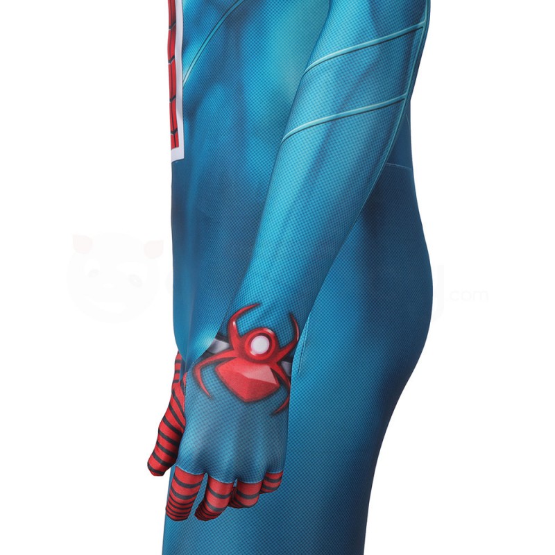 Adults Spider-UK William Braddock Costume Spiderman Billy Braddock Jumpsuit