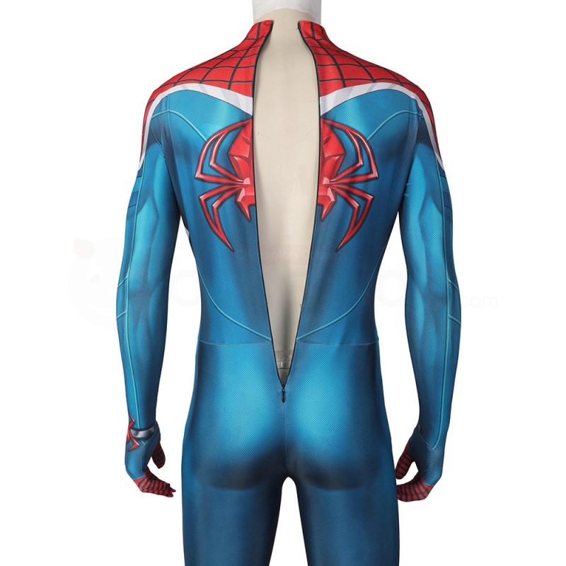 Adults Spider-UK William Braddock Costume Spiderman Billy Braddock Jumpsuit