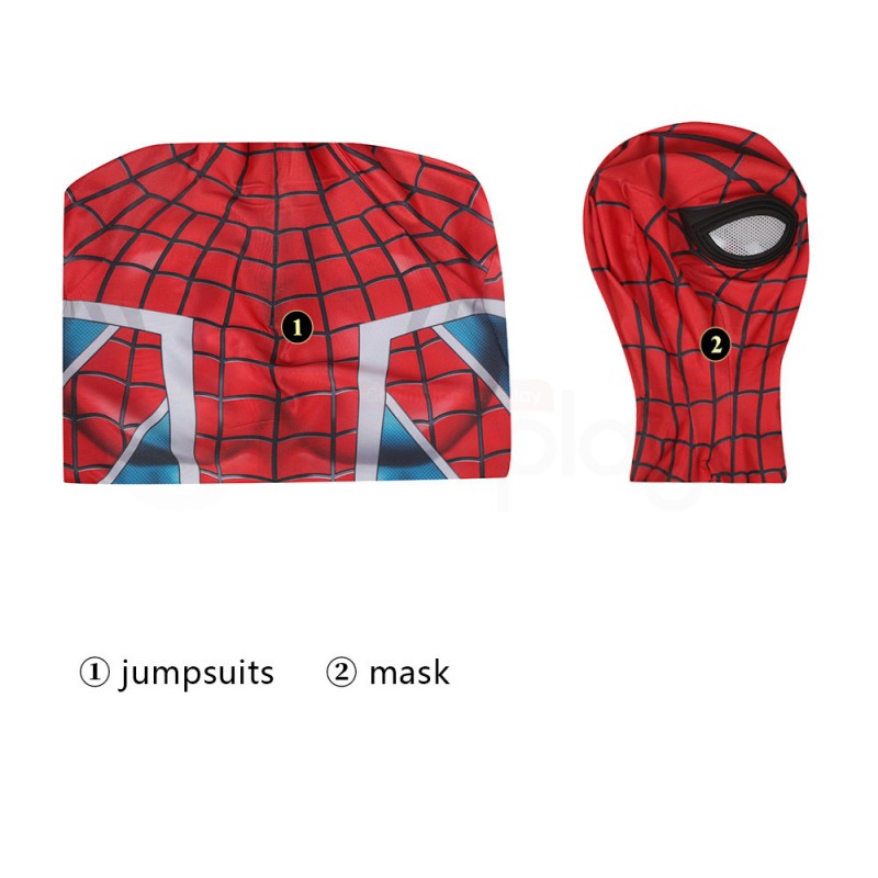 Adults Spider-UK William Braddock Costume Spiderman Billy Braddock Jumpsuit