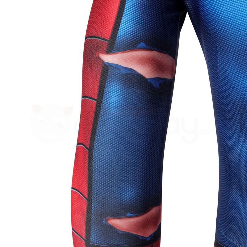 Spider-Man PS5 Classic Suit Spiderman Damaged Cosplay Costume