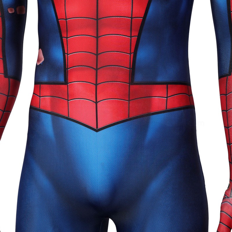 Spider-Man PS5 Classic Suit Spiderman Damaged Cosplay Costume