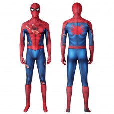 Spider-Man PS5 Classic Suit Spiderman Damaged Cosplay Costume