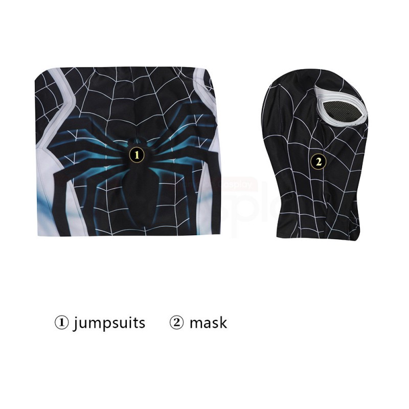 Spider-Man PS5 Negative Jumpsuit Cosplay Costume Negative Suit