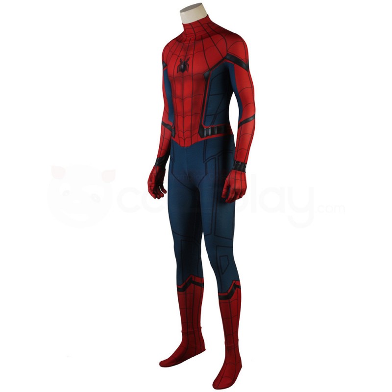 Spider-Man 3D Spandex Jumpsuit Captain America Civil War Cosplay Costume