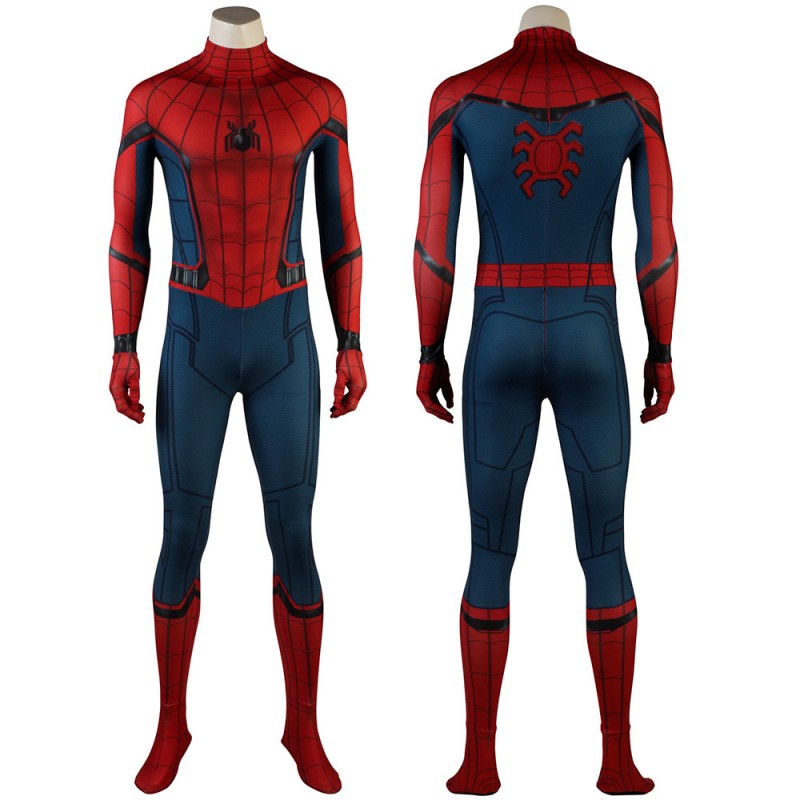 Spider-Man 3D Spandex Jumpsuit Captain America Civil War Cosplay Costume