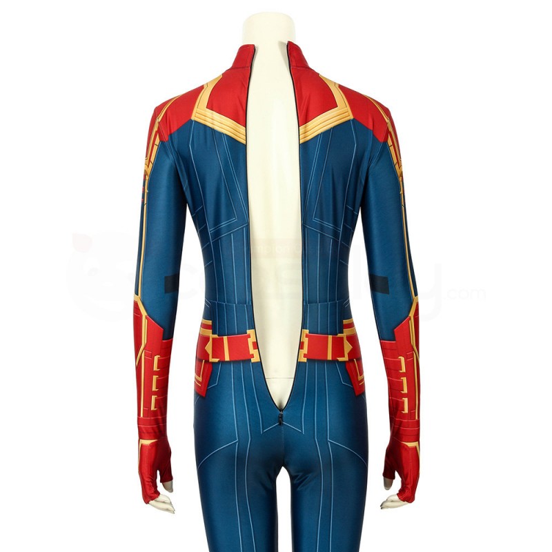 Carol Danvers Cosplay Costume Captain Marvel Cosplay Jumpsuit