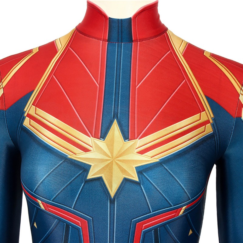 Carol Danvers Cosplay Costume Captain Marvel Cosplay Jumpsuit